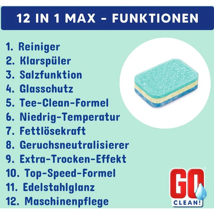 ProMax Spülmaschinentabs 12in1, Geschirr-Reiniger, 10 Kg, Ca. 500 Tabs 4 ProMax Spülmaschinentabs 12in1, Geschirr-Reiniger, 10 Kg, Ca. 500 Tabs – Bild 2