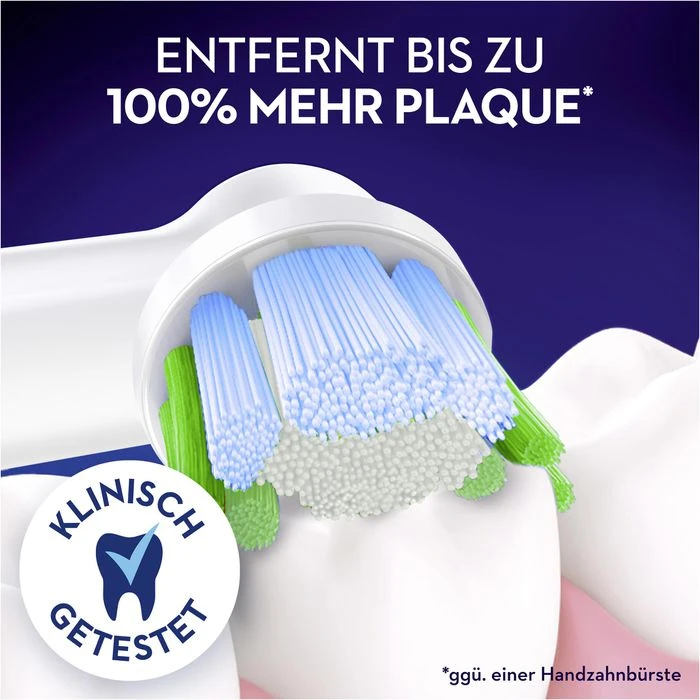 Oral B Oral-B Aufsteckbürsten Precision Clean, Borsten Mit CleanMaximiser, Weiß, 10 Stück 4 Oral B Oral-B Aufsteckbürsten Precision Clean, Borsten Mit CleanMaximiser, Weiß, 10 Stück – Bild 2