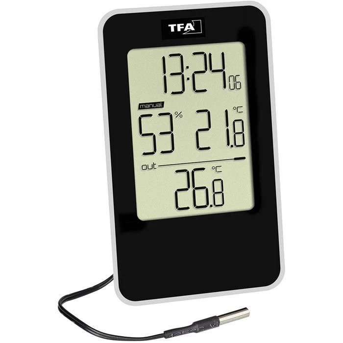 TFA Thermometer 30.5048.01, Innen / Außen, Digital, Mit Hygrometer, Mit Messfühler 3 TFA Thermometer 30.5048.01, Innen / Außen, Digital, Mit Hygrometer, Mit Messfühler