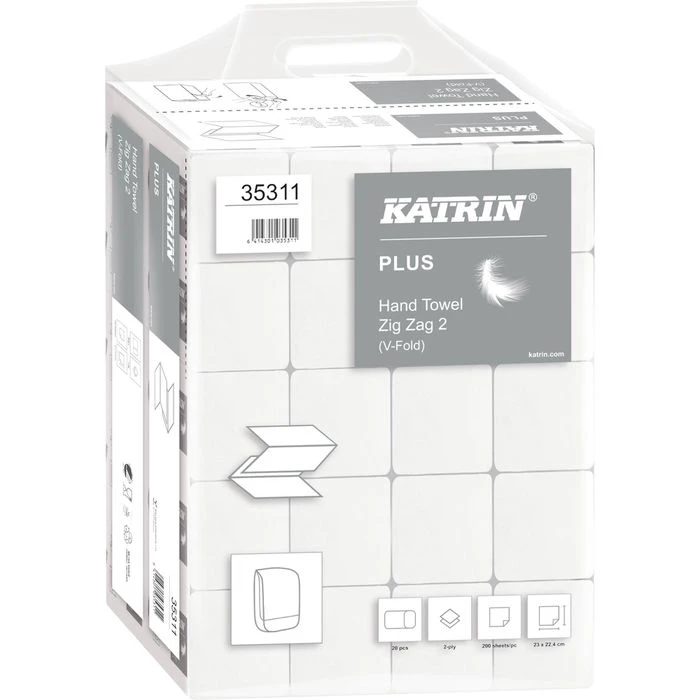 Katrin Papierhandtücher Plus ZZ 2, 35311, Palette, 2-lagig, Zick-Zack, 22,4x23cm, 4000 Stück, 36 Pack 6 Katrin Papierhandtücher Plus ZZ 2, 35311, Palette, 2-lagig, Zick-Zack, 22,4x23cm, 4000 Stück, 36 Pack – Bild 4