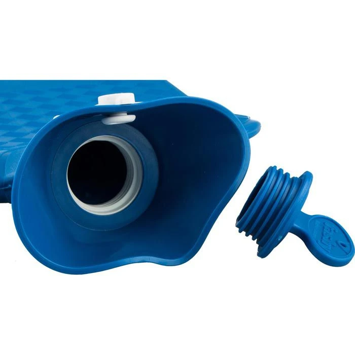 Fashy Wärmflasche Halblamelle, 2 Liter, Saphir 4 Fashy Wärmflasche Halblamelle, 2 Liter, Saphir – Bild 2