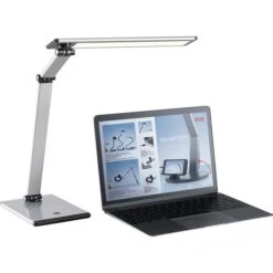 Hansa Schreibtischlampe LED Slim, Dimmbar, Silber, Standfuß -Küche Fach Geschäft 0bd0ea2012e0f02f78b547ff74960ffccec40c07 schreibtischlampe hansa led slim