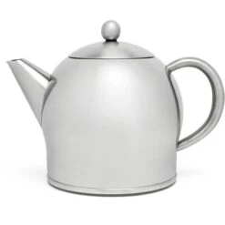 Bredemeijer Tee-Kanne Minuet Santhee, Edelstahl, Doppelwandig, Silber Matt, 1,4 L