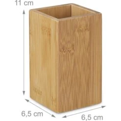 Relaxdays Zahnputzbecher Eckig, Bambus, Stehend, Braun 8 Relaxdays Zahnputzbecher Eckig, Bambus, Stehend, Braun -Küche Fach Geschäft 0e50ea36b1ea965f61d233892d71b05b1e1bd823 zahnputzbecher relaxdays eckig