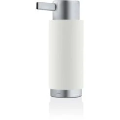 Blomus Seifenspender Ara 68851, 150 Ml, Edelstahl / Kunststoff / Polystone, Weiß