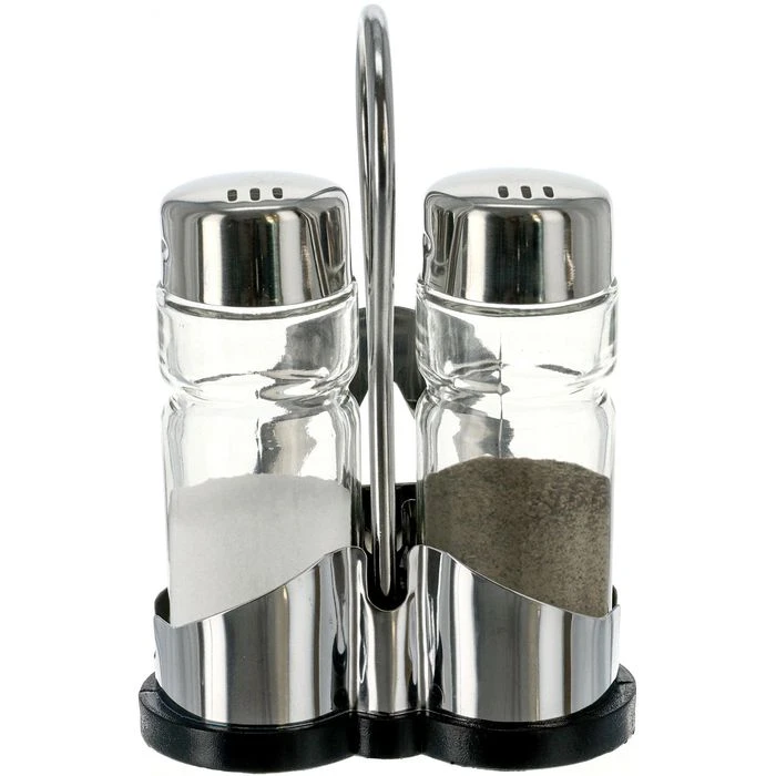 Contacto Salz-und-Pfefferstreuer 1416002, Set Mit Menage, Glas / Edelstahl 3 Contacto Salz-und-Pfefferstreuer 1416002, Set Mit Menage, Glas / Edelstahl