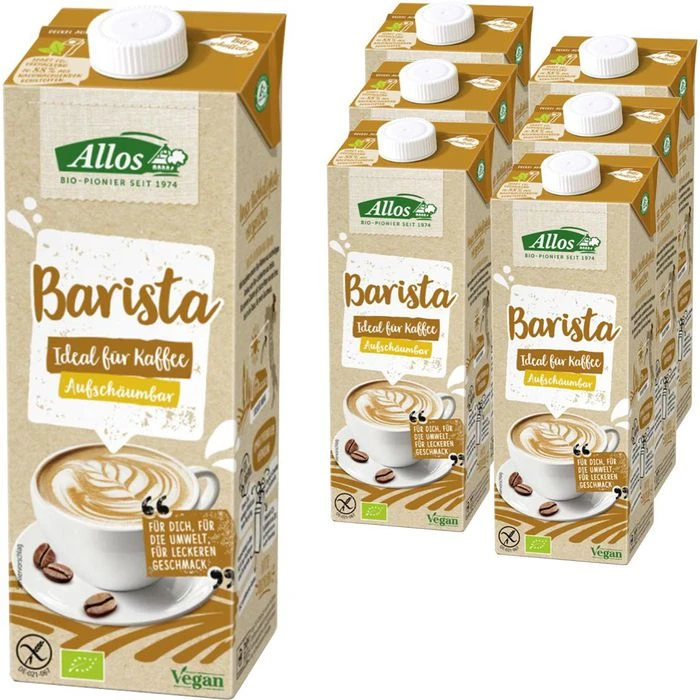 Allos Sojadrink Barista, BIO, Je 1 Liter, 6 Stück 3 Allos Sojadrink Barista, BIO, Je 1 Liter, 6 Stück