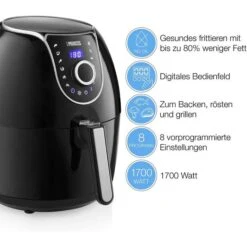 Princess Fritteuse XXL 182055 Heißluftfritteuse, 1700 Watt, Aerofryer, Ohne Öl, Für 5,2 Liter -Küche Fach Geschäft 12dece7926ebd91d2b35a38970bbbe040167ff96 fritteuse princess xxl 182055 heissluftfritteuse