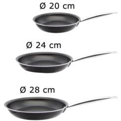 ELO Pfanne 70522 Imbiss, Ø 20 / 24 / 28cm, Aluminium, Induktionsgeeignet, Set, 3-teilig -Küche Fach Geschäft 13747630bd990181c7e7a5548ebd0540562ed4f0 pfanne elo 70522 imbiss durchschnitt 20 24 28cm