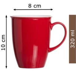 Ritzenhoff&Breker Kaffeebecher Doppio, 320ml, Porzellan, Rot, 6 Stück -Küche Fach Geschäft 13eb92db0bdadcb096cc7d34d04514a40508a6d9 kaffeebecher ritzenhoffundbreker doppio 320ml