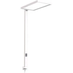 LEDmaxx Schreibtischlampe Luka Up & Down LED, Tischklemme, Dimmbar, Lichtsensor, Weiß