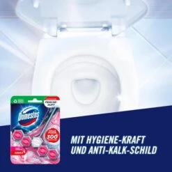 Domestos WC-Duftspüler Active Blue Blauspüler, Pinke Magnolie, Färbt Das Wasser Blau, Im Korb -Küche Fach Geschäft 15d1b11288e09c7155c092397245f3200273af3e wc duftspueler domestos active blue blauspueler