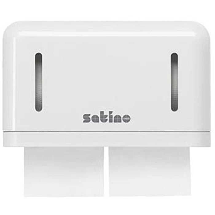 Satino By Wepa Toilettenpapierspender, 331480, Kunststoff, Zur Einzelblattentnahme, Weiß 4 Satino By Wepa Toilettenpapierspender, 331480, Kunststoff, Zur Einzelblattentnahme, Weiß – Bild 2
