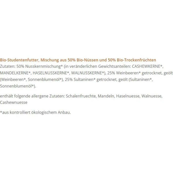 Morgenland Kerniges Studentenfutter, BIO, Mit Rosinen, 500g 5 Morgenland Kerniges Studentenfutter, BIO, Mit Rosinen, 500g – Bild 3