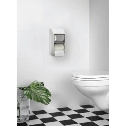 Katrin Toilettenpapierspender 92384, Kunststoff, Für 2 Kleinrollen, Weiß -Küche Fach Geschäft 18330322ca93ec10d87a46c31b1c7183e45357bc toilettenpapierspender katrin 92384