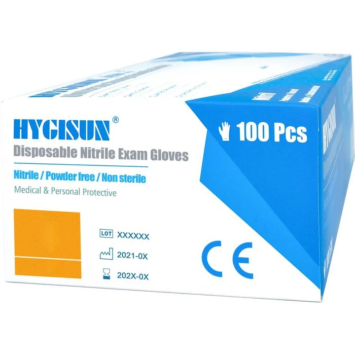 HYGISUN Einmalhandschuhe Intco Nitril, Puderfrei, Blau, 100 Stück, Größe M 9 HYGISUN Einmalhandschuhe Intco Nitril, Puderfrei, Blau, 100 Stück, Größe M – Bild 7