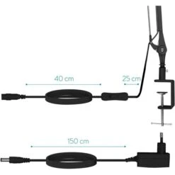 Navaris Schreibtischlampe LED, Tischklemme, Dimmbar, Schwarz -Küche Fach Geschäft 1b731992347a966b37b1f21037c5d9ef3befeac9 schreibtischlampe navaris led