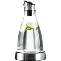 Emsa Karaffe Flow 505219, Mit Kühlstation Und Deckel, 1 Liter