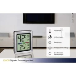 TFA Thermo-Hygrometer 30.5047.54 Exacto Digital, Für Innen, Edelstahlrahmen 10 TFA Thermo-Hygrometer 30.5047.54 Exacto Digital, Für Innen, Edelstahlrahmen -Küche Fach Geschäft 1df49e69790b7caf279a1167c4e220a29b256c41 thermo hygrometer tfa 30.5047.54 exacto innen