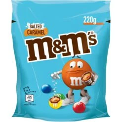 M&Ms Schokobonbons Salted Caramel, Mit Salzigem Karamellkern, 220g