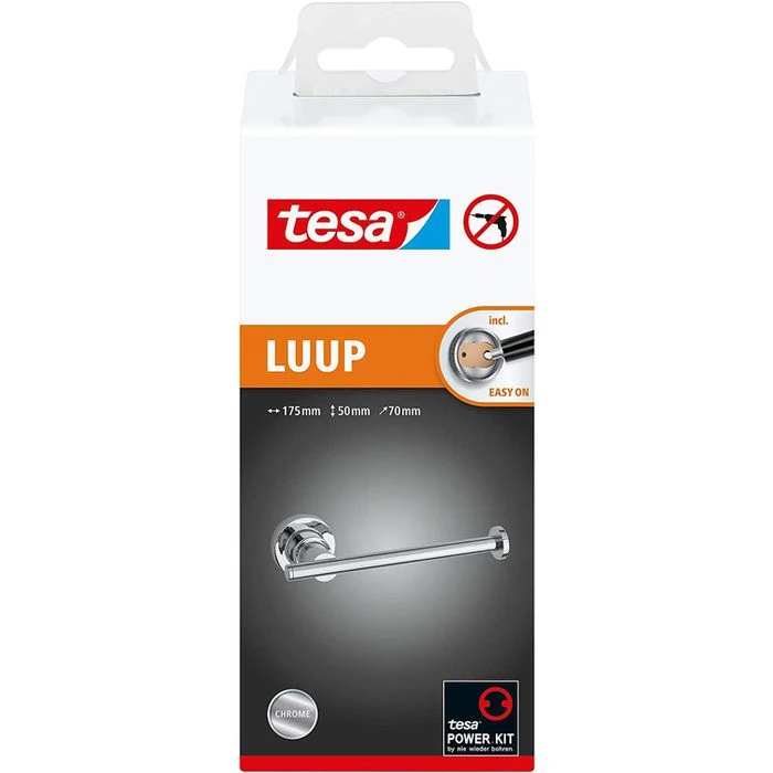 Tesa Toilettenpapierspender Luup, 40300, Ohne Bohren, Ersatzrollenhalter, Für 1 Kleinrolle 6 Tesa Toilettenpapierspender Luup, 40300, Ohne Bohren, Ersatzrollenhalter, Für 1 Kleinrolle – Bild 4