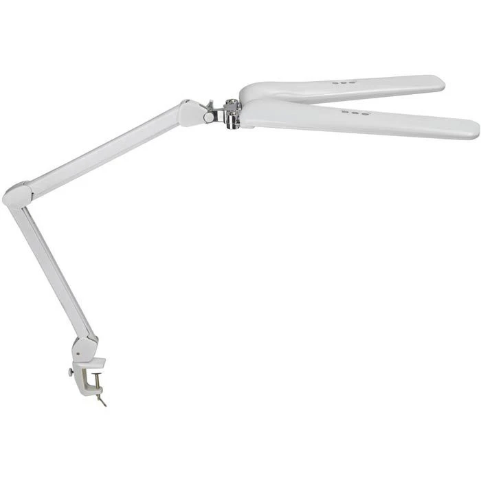 Maul Schreibtischlampe Maulcraft Duo LED, Dimmbar, Zwei Leuchtenköpfe, Weiß, Mit Tischklemme 3 Maul Schreibtischlampe Maulcraft Duo LED, Dimmbar, Zwei Leuchtenköpfe, Weiß, Mit Tischklemme