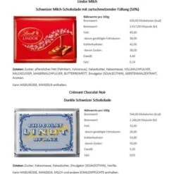 Lindt Minischokolade Napolitains Mini, Minischokoladentäfelchen, 145 Stück, 1000g -Küche Fach Geschäft 28495d99b387dd3eb3b9ed54e3f6121ee5395303 minischokolade lindt napolitains mini