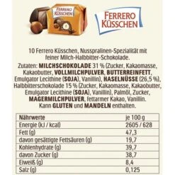 Die-Besten Pralinen Von Ferrero, Nuss Edition, 250g, 26 Stück 10 Die-Besten Pralinen Von Ferrero, Nuss Edition, 250g, 26 Stück -Küche Fach Geschäft 28fdb48d4b3464ca1d7d19235a02e705367909e6 pralinen die besten von ferrero nuss edition