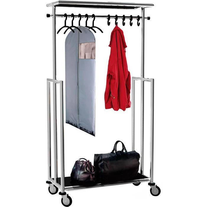 Kerkmann Garderobenständer Jupiter, 6180, Mit Rollen Und Ablagen, Metall, Silber 3 Kerkmann Garderobenständer Jupiter, 6180, Mit Rollen Und Ablagen, Metall, Silber