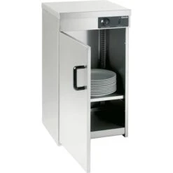 Bartscher Wärmeschrank 1T, 103063, 55 - 60 Teller, Edelstahl, Silber, 1-türig, 750 W