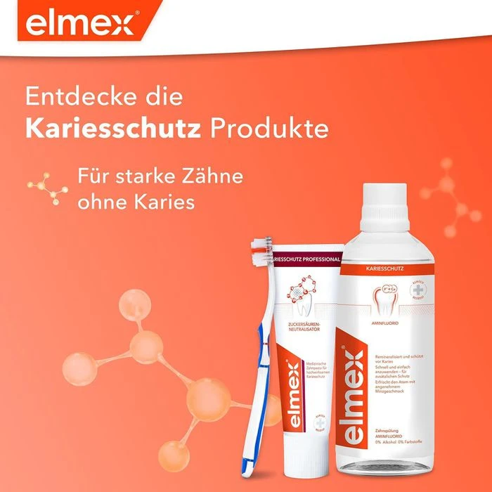 Elmex Mundspülung Kariesschutz Zahnspülung, Ohne Alkohol, 400ml 8 Elmex Mundspülung Kariesschutz Zahnspülung, Ohne Alkohol, 400ml – Bild 6