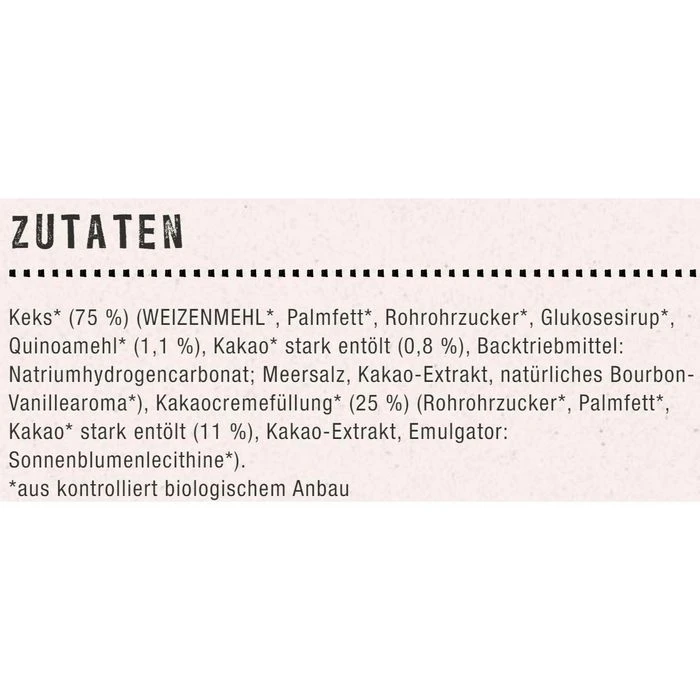 Veganz Kekse Doppelkeks Kakao, BIO, 400g 4 Veganz Kekse Doppelkeks Kakao, BIO, 400g – Bild 2