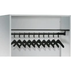 CP-Möbel Garderobenständer Serie 8070, Mit Ablagen, Metall, Lichtgrau -Küche Fach Geschäft 2c271ddcabd24131dee89ec84e0c671e3c093e95 garderobenstaender cp moebel serie 8070