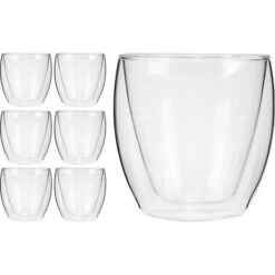 Sänger Kaffeegläser Cafe 208690, Doppelwandig, 250ml, 6 Stück