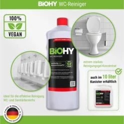 BiOHY WC-Reiniger 014-001, 100% Vegan, Bio-Konzentrat, 1 Liter 10 BiOHY WC-Reiniger 014-001, 100% Vegan, Bio-Konzentrat, 1 Liter -Küche Fach Geschäft 326c5217aafbda4a16e69a455704d874d68484cf wc reiniger biohy 100 vegan nachhaltig bio