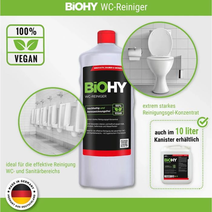 BiOHY WC-Reiniger 014-001, 100% Vegan, Bio-Konzentrat, 1 Liter 5 BiOHY WC-Reiniger 014-001, 100% Vegan, Bio-Konzentrat, 1 Liter – Bild 3