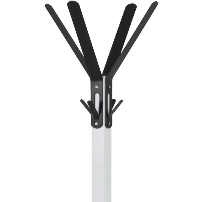 Haku-Möbel Garderobenständer 13363, Mit 12 Haken, Metall, Weiß / Schwarz 6 Haku-Möbel Garderobenständer 13363, Mit 12 Haken, Metall, Weiß / Schwarz – Bild 4