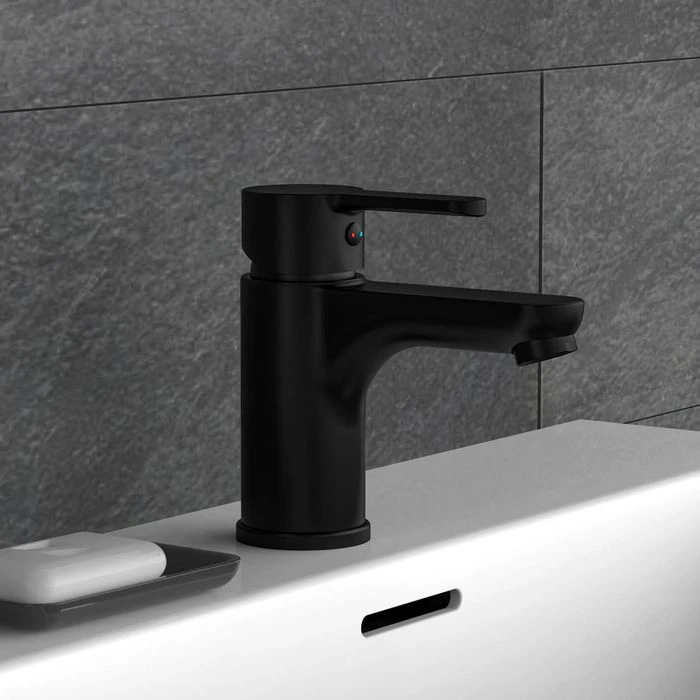 Schütte Waschtischarmatur Denver, Schwarz Matt, Hochdruck, Mit Push Open Ablaufgarnitur 5 Schütte Waschtischarmatur Denver, Schwarz Matt, Hochdruck, Mit Push Open Ablaufgarnitur – Bild 3