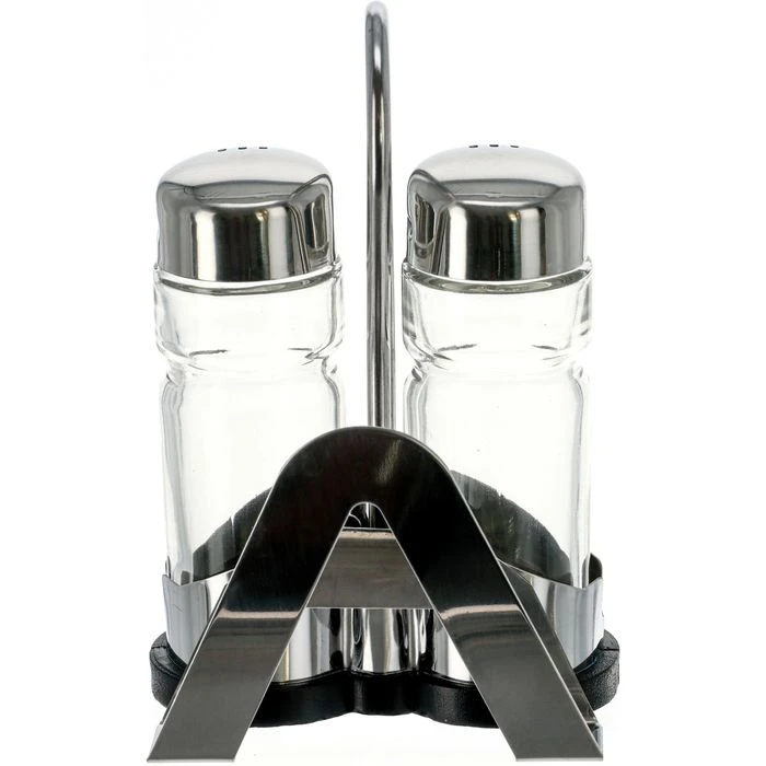 Contacto Salz-und-Pfefferstreuer 1416002, Set Mit Menage, Glas / Edelstahl 5 Contacto Salz-und-Pfefferstreuer 1416002, Set Mit Menage, Glas / Edelstahl – Bild 3