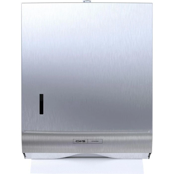 CWS Handtuchspender Stainless Steel Paper Slim, 7622000, Edelstahl, 300 Tücher, Silber 4 CWS Handtuchspender Stainless Steel Paper Slim, 7622000, Edelstahl, 300 Tücher, Silber – Bild 2
