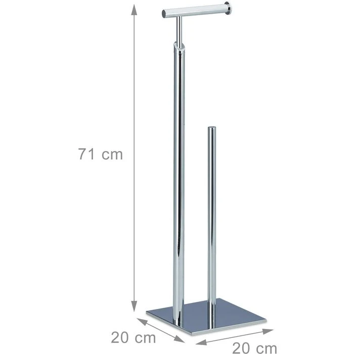 Toilettenpapierspender Relaxdays Metall, 5 Kleinrollen, Separater Rollenhalter 7 Toilettenpapierspender Relaxdays Metall, 5 Kleinrollen, Separater Rollenhalter – Bild 5