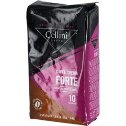 Cellini Kaffee Caffe Crema Forte, Ganze Bohnen, Kräftig, 1kg