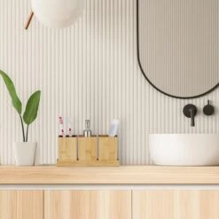 Relaxdays Badaccessoires-Set 10032127, 4-teilig, Aus Bambus, Braun -Küche Fach Geschäft 3b5a76254146c9f195799f3afe52e859d11dda45 badaccessoires set relaxdays 10032127 4 teilig