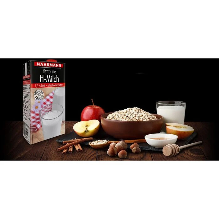 Naarmann Milch Fettarme H-Milch 1,5% Fett, Je 1 Liter, 12 Stück 6 Naarmann Milch Fettarme H-Milch 1,5% Fett, Je 1 Liter, 12 Stück – Bild 5