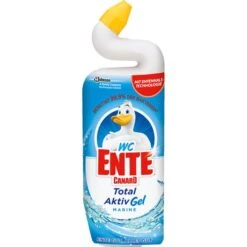 WC-Ente WC-Reiniger Total Aktiv Gel Marine, Beseitigt 99,9% Der Bakterien, 750ml