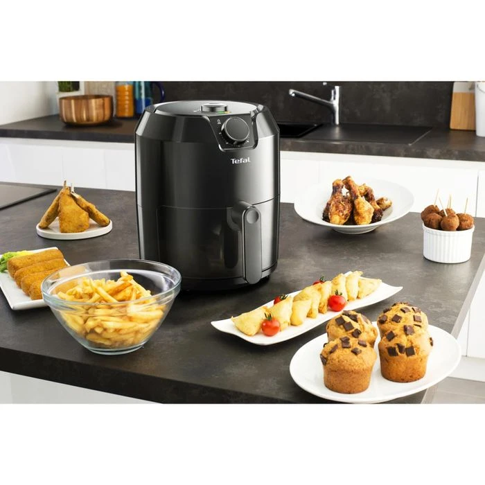 Tefal Fritteuse EY2018 Easy Fry Classic, 1500 Watt, Mit Timer, Heißluft, Für 4,2 Liter 4 Tefal Fritteuse EY2018 Easy Fry Classic, 1500 Watt, Mit Timer, Heißluft, Für 4,2 Liter – Bild 2