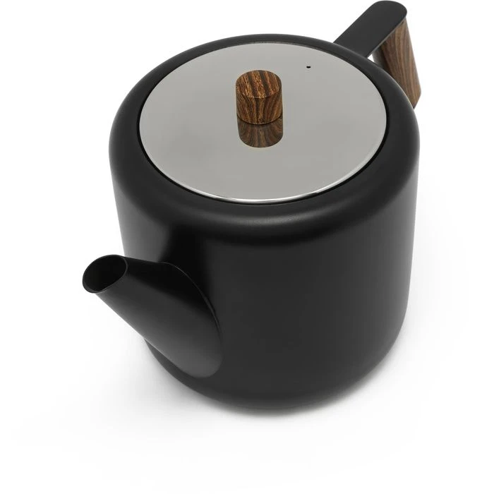 Bredemeijer Tee-Kanne Boston, Edelstahl, Doppelwandig, Schwarz Matt, 1,1 L 6 Bredemeijer Tee-Kanne Boston, Edelstahl, Doppelwandig, Schwarz Matt, 1,1 L – Bild 4