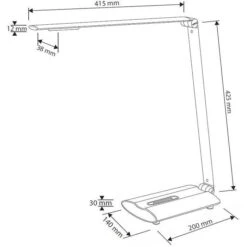 Alco Schreibtischlampe 9212 LED, Dimmbar, Silber, Mit Standfuß -Küche Fach Geschäft 3e1e79de8ac0c2e53f119e56266627d6e54c2259 schreibtischlampe alco 9212 led