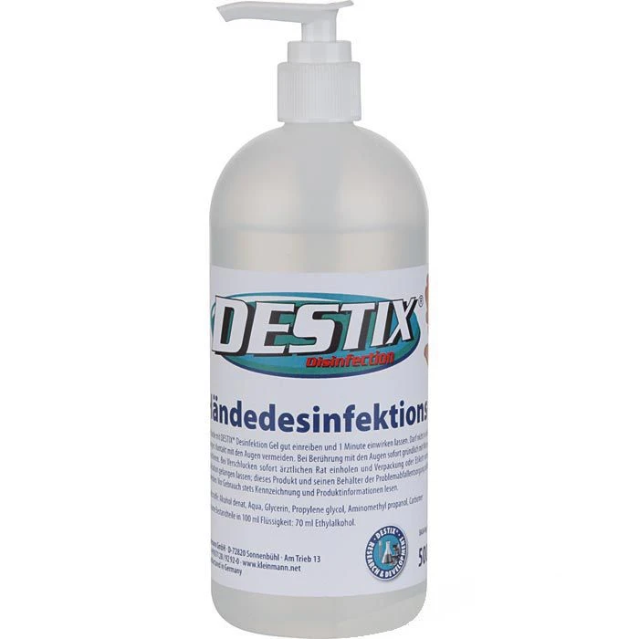 Kleinmann Destix Händedesinfektionsgel 500ml, Händedesinfektionsmittel 3 Kleinmann Destix Händedesinfektionsgel 500ml, Händedesinfektionsmittel