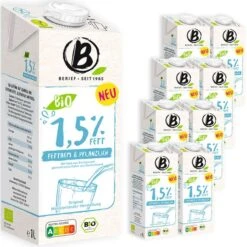 Berief Sojadrink Soja-Hafer Fettarm 1,5%, BIO, Je 1 Liter, 8 Stück